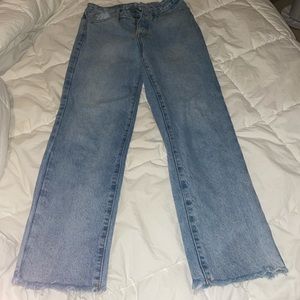 Brandy Melville high waisted straight leg jeans